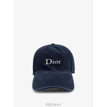 디올 DIOR CRAFTY 스톤워시 코튼 베이스볼 모자 693C91 B0652526785