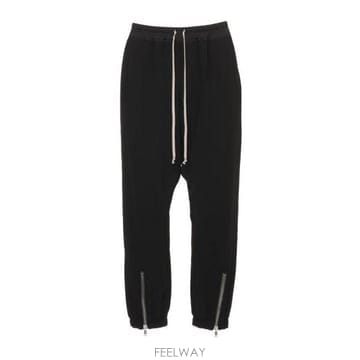 26 FW 릭오웬스 드로스트링 지퍼 헴 팬츠 09 RU02F4331JSV
