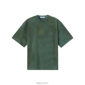 26FW 스톤아일랜드 T 셔츠 VESTIBILITA 레귤러 CON 프린트 BARK 티셔츠 L2S1521000