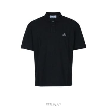 스톤아일랜드 로고 자수 반팔 폴로 셔츠 L2S152200002S0039 V0029 TP980406795