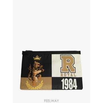 26 FW 돌체앤가바나 logo print checkered clutch bag BAG4795 TP46047