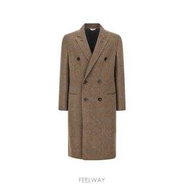 | Other Brand | 26 FW Boglioli double breasted pied de poule pattern coat OC26 FW Boglioli double breasted pied de poule pattern c