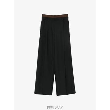 26 FW 로에베 로고 웨이스트밴드 플리츠 팬츠 S359Y04XKX TP460444275
