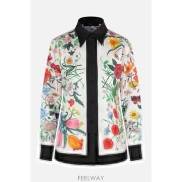 GUCCI [E32]���� A003Z2ZAVNO9097 ���� ���� ����콺 GUCCI silk shirt with Guc[E32]���� A003Z2ZAVNO9097 ���� ���� ����콺 GUCCI sil