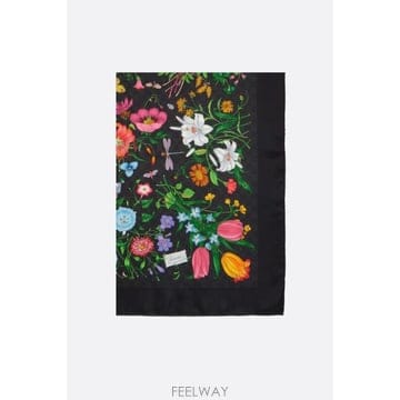 GUCCI [E32]���� 8747693G0011060 ���� ��ī�� ���÷� GUCCI silk foulard with G[E32]���� 8747693G0011060 ���� ��ī�� ���÷� GUCCI sil