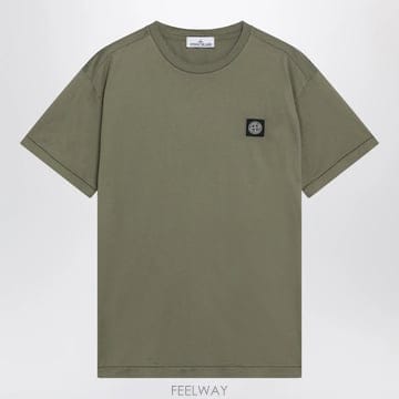 26 S/S 스톤 아일랜드 밀리터리 그린 코튼 티셔츠 S1521000 B0052526947
