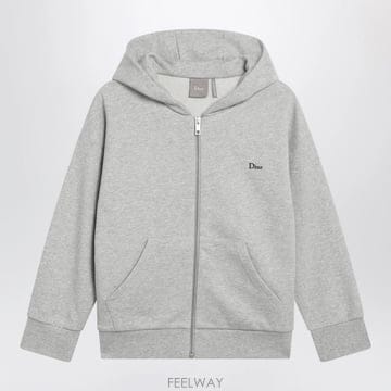 26 F/W 디올 멜랑주 그레이 후드 집업 맨투맨 (KIDS ) 6W B0052527001