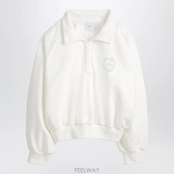 26 F/W 디올 아이보리 코튼 후리스 탑 (KIDS ) 6WBM13 B0052527009