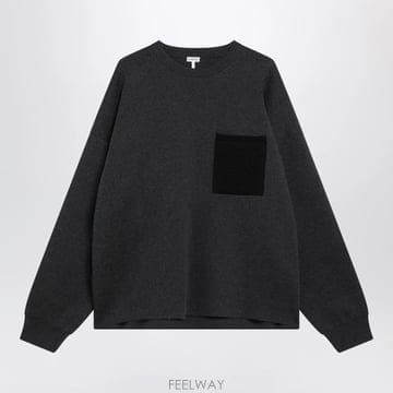 26 F/W 로에베 차콜 그레이 점퍼 인 코튼 블렌드 H526Y14K B0052527000