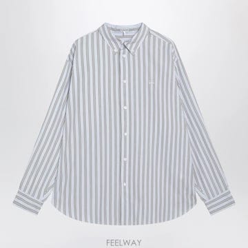 26 F/W 로에베 라이트 블루 스트라이프 셔츠 H526Y05WHLC B0052527006