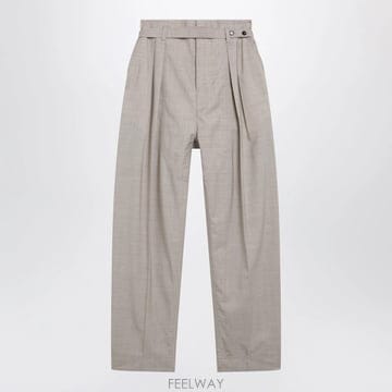 26 S/S 보테가 베네타 베이지 멜랑주 울 트라우저 866704V6 B0052527086