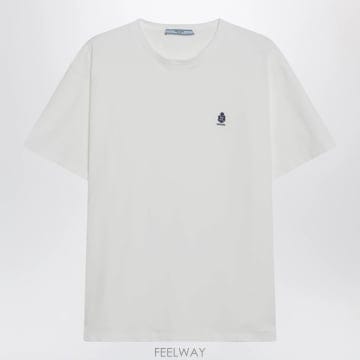 26 F/W 프라다 화이트 가먼트다이드 저지 티셔츠 3578BROOO B0052527100