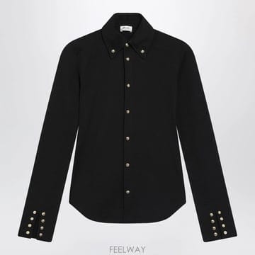 26 S/S 셀린느 블랙 코튼 셔츠 RC0E1507Z-38NO B0052527125