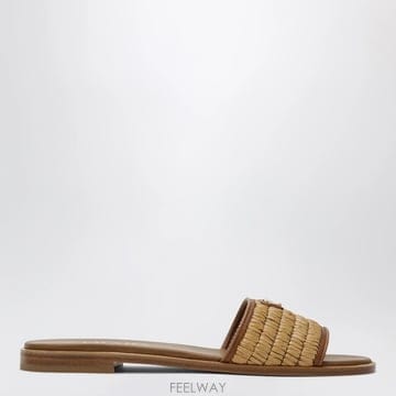 26 S/S 프라다 레더 슬라이더 샌들 WITH CROCHET 디테일 B0052527192