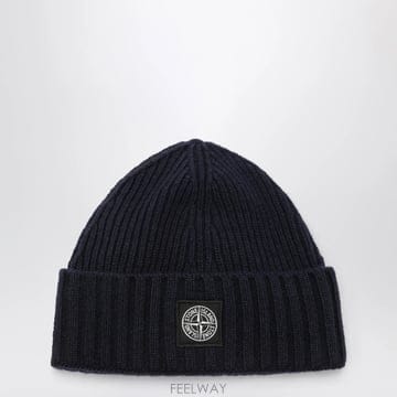 26 F/W 스톤 아일랜드 네이비 울블렌드 비니 WITH 로고 패치  B0052527197