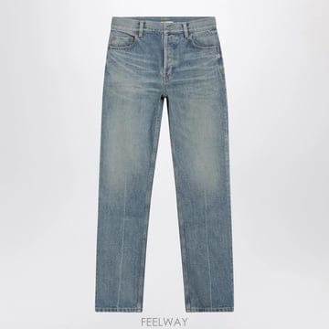 26 F/W 생로랑 스트레이트레그 미디엄 블루 데님 진 873827Y B0052527222