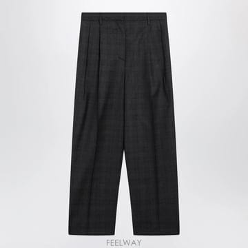 26 S/S 프라다 그레이 울 트라우저 WITH 체크 패턴 P204K B0052527245