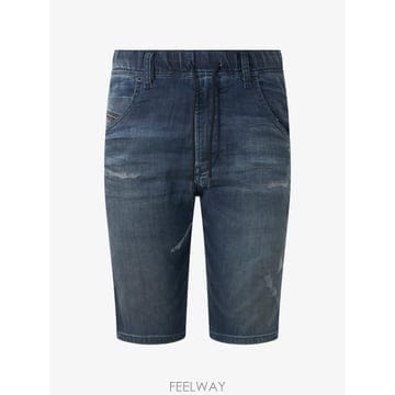 Diesel ���Ϲ�� ���� distressed elasticated waistband shorts���Ϲ�� ���� distressed elasticated waistband shorts