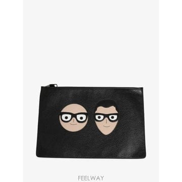 Dolce&Gabbana ���Ϲ�� ��ü�ذ��ٳ�  DGFamily embellished leather clutch bag���Ϲ�� ��ü�ذ��ٳ�  DGFamily embellished leather cl