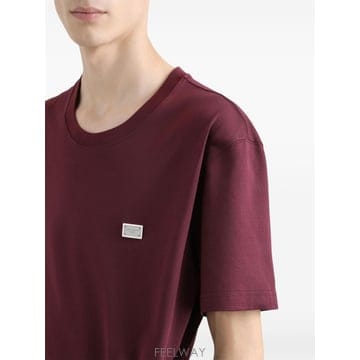 당일배송 돌체앤가바나 로고 장식 티셔츠