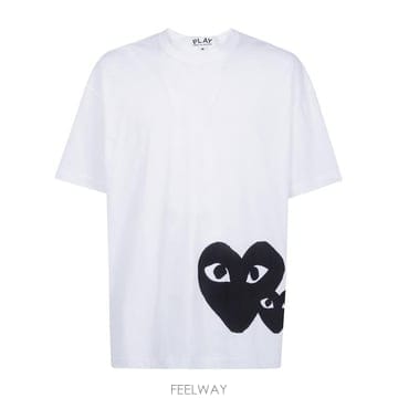Comme des Garcons 26FW �ĵ������� ���� Ƽ���� AX T350 099 1 WHITE BLACK26FW �ĵ������� ���� Ƽ���� AX T350 099 1 WHITE BLACK
