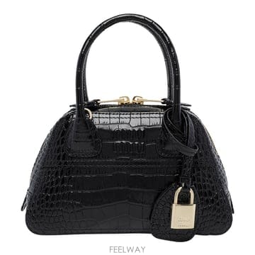 27 S/S 미우미우 미니 VIVANT CROCO 프린트 핸드백 5B B0012528611