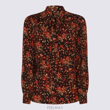 GUCCI 26FW ���� �ö�� ����Ʈ ���� ��ũ ����콺 865102 ZAU231072 BLACK ORANGE26FW ���� �ö�� ����Ʈ ���� ��ũ ����콺 865102 ZAU2