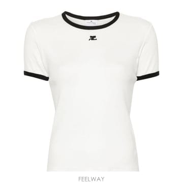 COURREGES 27SS ������ ���� Ƽ���� VESJTS017JS0070 0098 WHITE27SS ������ ���� Ƽ���� VESJTS017JS0070 0098 WHITE