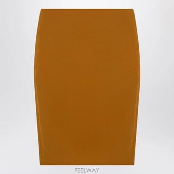 25 F/W 생로랑 오커 옐로우 사틴 펜슬 스커트 852654Y5J1 B0052527827