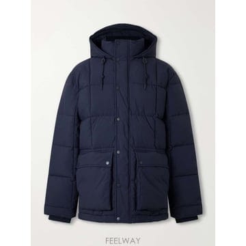 A.P.C 아페쎄 조슈아 후드 퀼팅 쉘 다운 자켓 PAAIO-H32 B0082496444