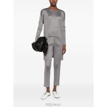 [P13]PLEATS PLEASE ISSEY MIYAKE PP68JA10812 여성 가디건 집업가디건 브이넥