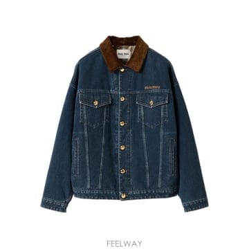 Miu Miu [P13]�̿�̿� GWB280175OF0008 ���� ���� ��Ʈ �ƿ��� MIU MIU DENIM JACKET[P13]�̿�̿� GWB280175OF0008 ���� ���� ��Ʈ �ƿ��� MI