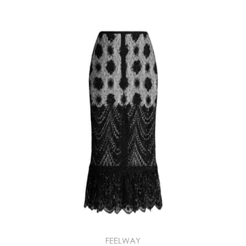 돌체앤가바나 Chantilly lace skirt 12389666980104 TP725728777