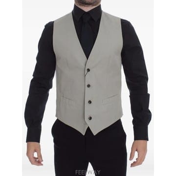 26 FW 돌체앤가바나 V neck button fastening waistcoat GSS15106 TP46