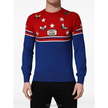 26 FW 돌체앤가바나 butterfly patch star embroidered sweatshirt TSH