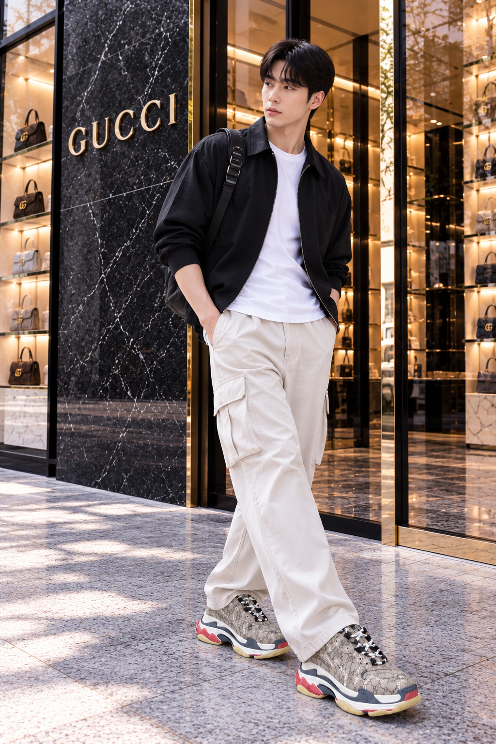 GUCCI [û�� ���Ÿ�����]�ڴ��Ϲ�ۡڱ��� X �߷��þư� ������ ��Ŀ Ʈ����S ����Ŀ�� 42(270)[û�� ���Ÿ�����]���Ϲ�۱��� X �߷��þư� ������ ��Ŀ