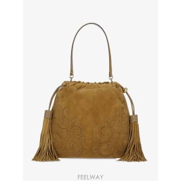 26 FW 에트로 칼리스페라 스웨이드 미디엄 패치 앤 태슬 백 WP1B0039AE11M TP460534295