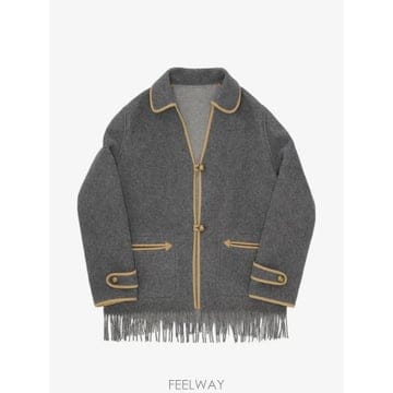 | Other Brand | 26 FW Fortela Danika fringed wool coat WDANIKAMA030GRY TP46026 FW Fortela Danika fringed wool coat WDANIKAMA030GRY
