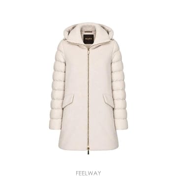 MOORER 26 FW ������ quilted sleeve hooded coat MODGI101124SENJAMR3CREA26 FW ������ quilted sleeve hooded coat MODGI101124SEN