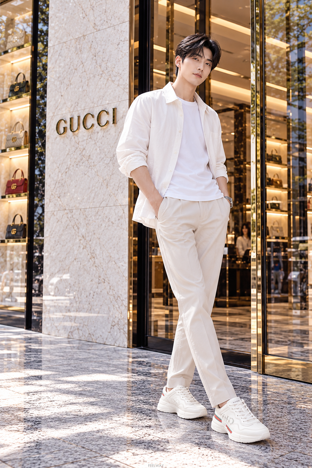 GUCCI [���Ÿ�����]�ڴ��Ϲ�ۡ� ���� ��ΰ� ������ ����Ŀ�� 6.5(255)[���Ÿ�����]���Ϲ�� ���� ��ΰ� ������ ����Ŀ�� 6.5(2