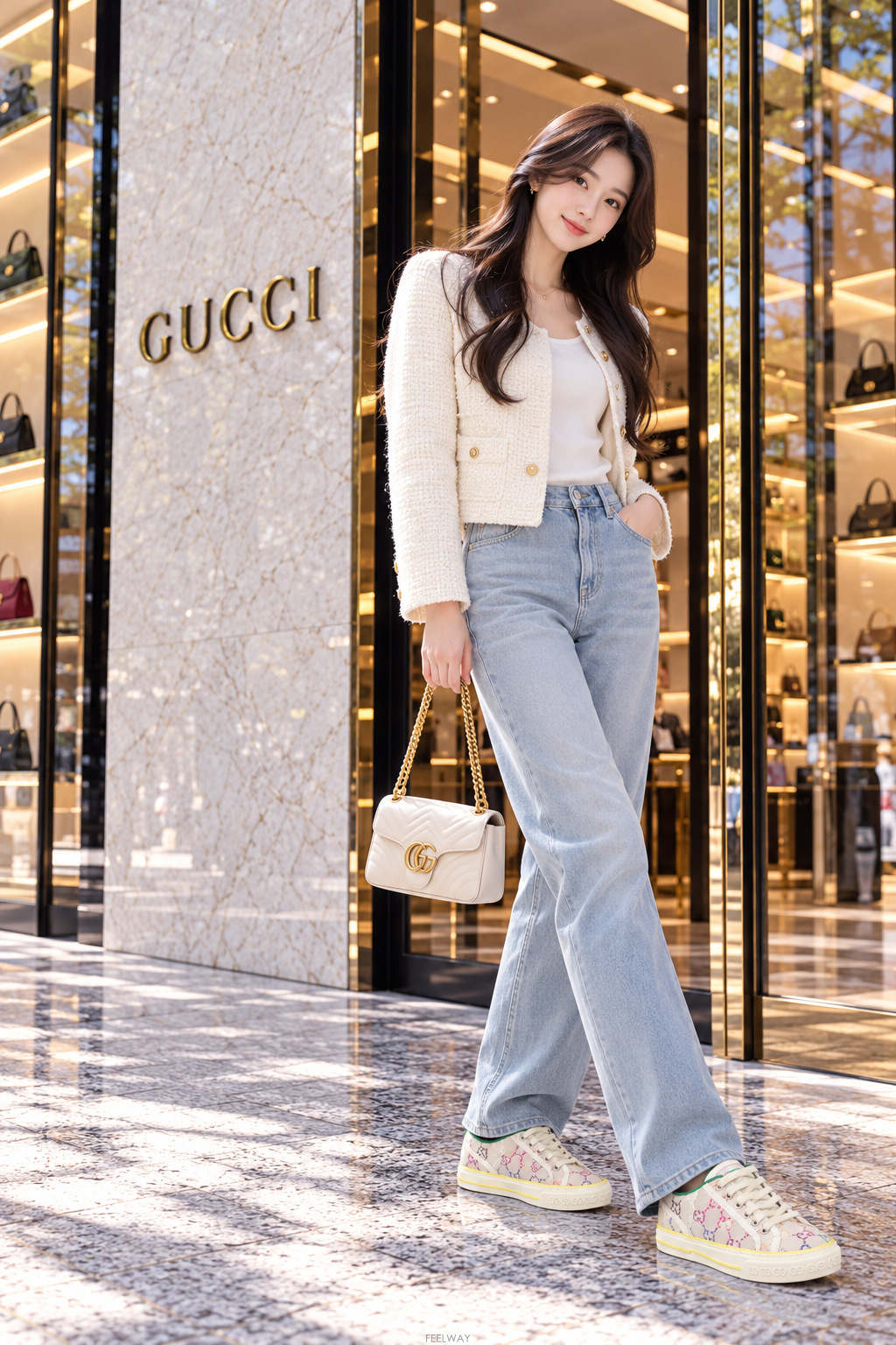GUCCI [û�� ���Ÿ�����]�ڴ��Ϲ�ۡ� ���� 1977 �״Ͻ� ����Ŀ�� ũ����Ż 36(230)[û�� ���Ÿ�����]���Ϲ�� ���� 1977 �״Ͻ� ����Ŀ�� ũ