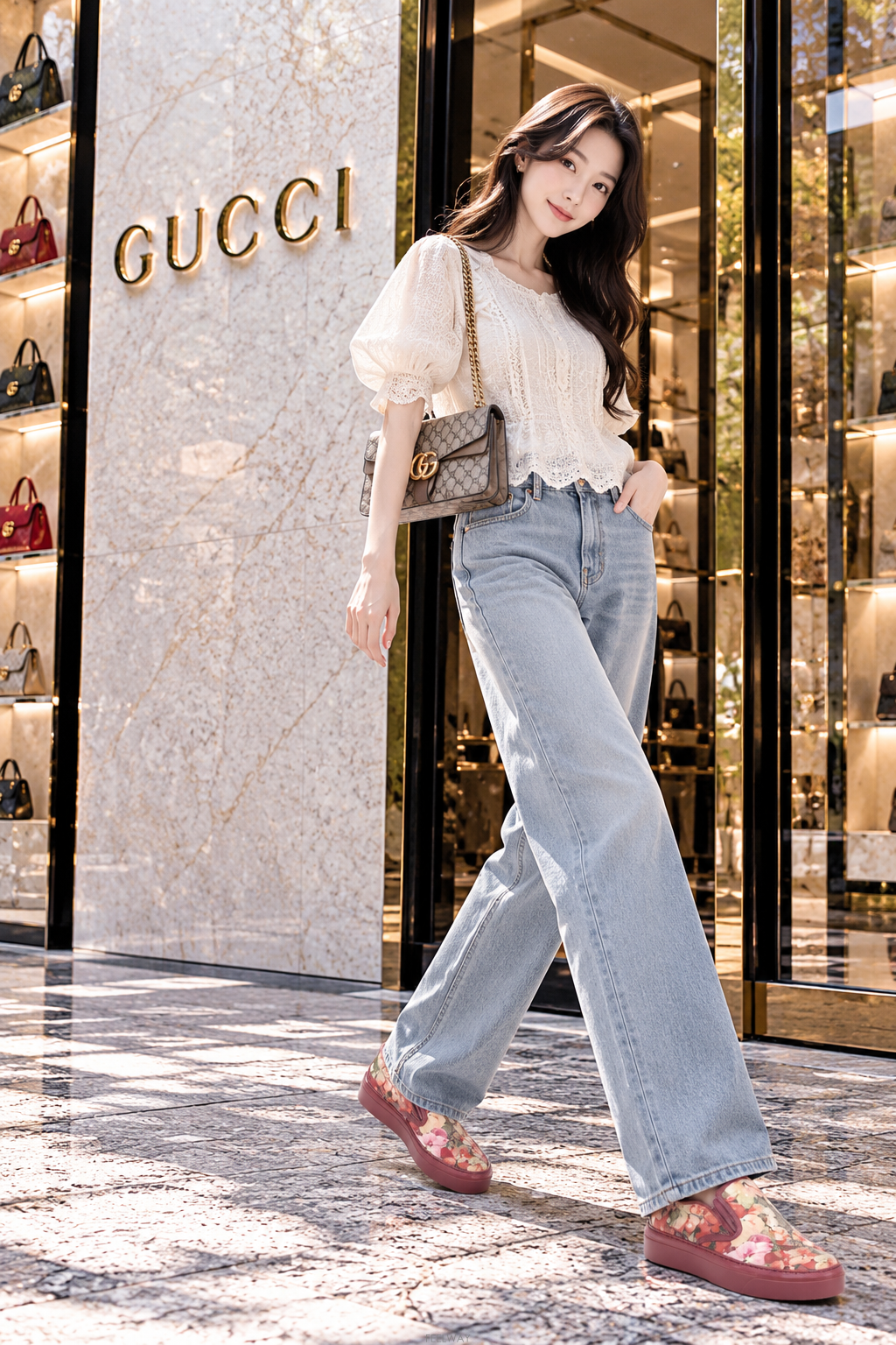 GUCCI [û�� ���Ÿ�����]�ڴ��Ϲ�ۡڱ��� GG ������ ���׷� ���� ������ 37(240)[û�� ���Ÿ�����]���Ϲ�۱��� GG ������ ���׷� ���� 
