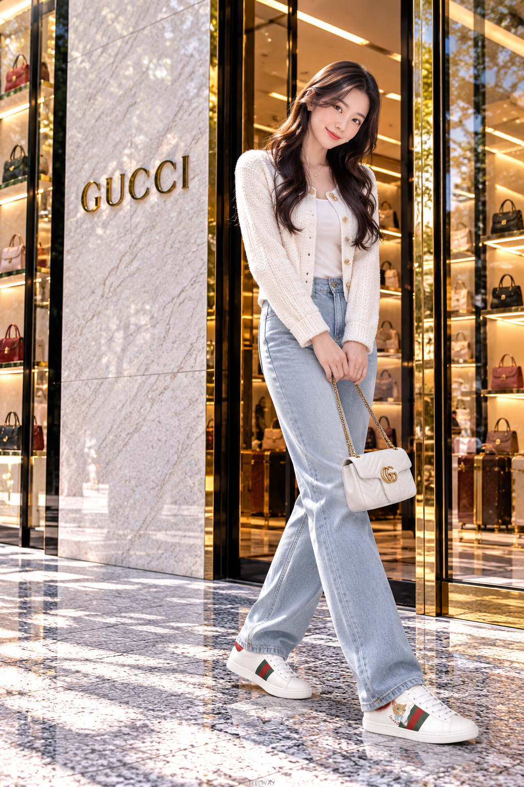 GUCCI [û�� ���Ÿ�����]�ڴ��Ϲ�ۡ� ���� ���̽� ������ �ڼ� ����Ŀ�� 35(220)[û�� ���Ÿ�����]���Ϲ�� ���� ���̽� ������ �ڼ� ����