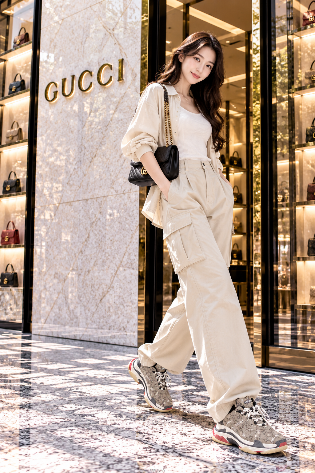 GUCCI [���Ÿ�����]�ڴ��Ϲ�ۡ� ���� X �߷��þư� �� ��Ŀ ������Ʈ 37(240)[���Ÿ�����]���Ϲ�� ���� X �߷��þư� �� ��Ŀ ������