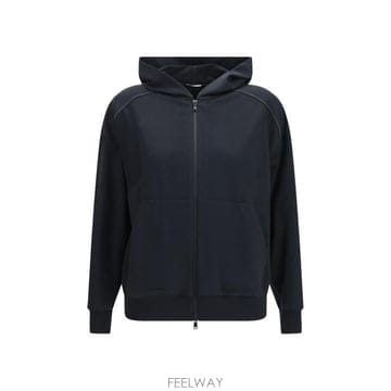 26FW 브루넬로 쿠치넬리 집업 스웨트셔츠 MH827FB706 C101 BLACK