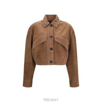 26FW 브루넬로 쿠치넬리 가죽 자켓 MPCAI7802 C4219 BROWN