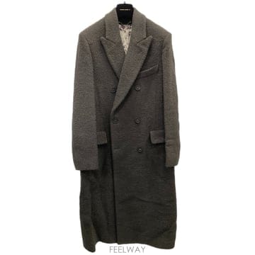 [당일발송] GOLDEN GOOSE 골든구스 P000886 부클레 울 더블코트(차콜)