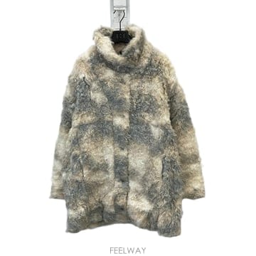[당일발송] ALEXANDER MCQUEEN 알렉산더 맥퀸 MCQ 여성 퍼 코트자켓(아이보리+그레이)