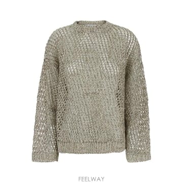 인더샵 BRUNELLO CUCINELLI 브루넬로 쿠치넬리 메탈릭 니트