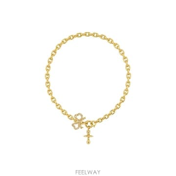 인더샵 Vivienne Westwood 비비안 웨스트우드 골드 목걸이